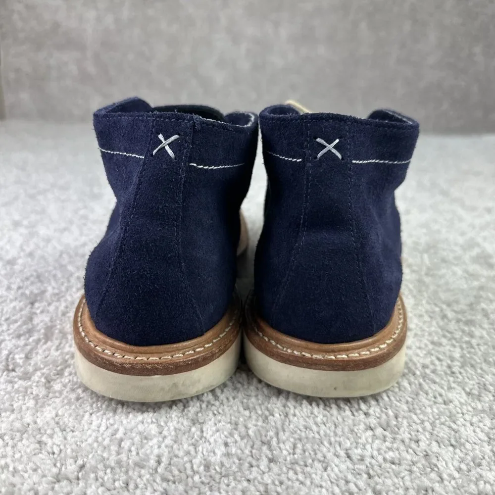 Noah Waxman Lenox Navy‎ Three Eyelet Chukka in Suede Boots Men's Size 10.5
